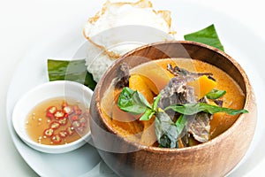 Pumpkin Red Curry with Beef