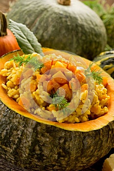 Pumpkin risotto