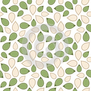 Pumpkin seed seamless pattern for wallpaper or wrapping paper