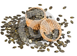 Pumpkin Seeds in a basket