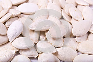 Pumpkin seeds closeup