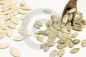 Pumpkin seeds are a natural source of calcium, omega-3 and potassium. Health food fitness
