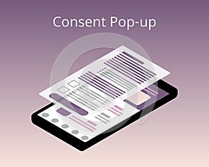 Pumpkin shadow in the dark nightConsent Pop-up to give consent to compliance with GDPR or PDPA vector