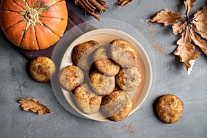 Pumpkin Snickerdoodle Cookies