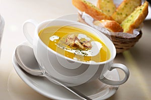 Pumpkin soup photo