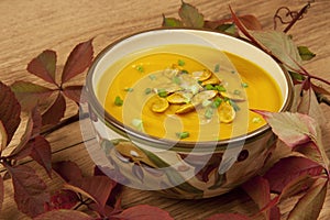 Pumpkin soup photo