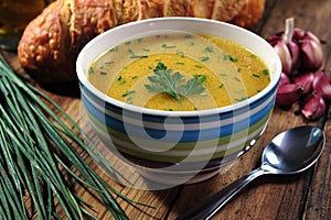 Pumpkin soup bowl