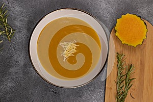 Pumpkin Soup, typical of Peru, also called as: Zapallo Loche photo