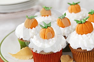 Pumpkin spice cupcakes