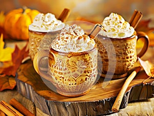 Pumpkin Spice Latte in a Cup