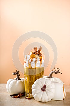 Pumpkin spice latte or milkshake