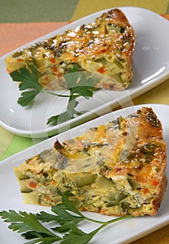 Pumpkin vegetable pie