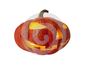 Pumpkin on white background isolated