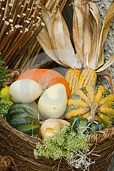 Pumpkins basket