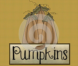 Pumpkins Fall Season Background