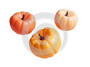 Pumpkins on transparent background