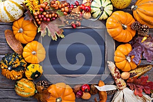 Pumpkins and variety of squash