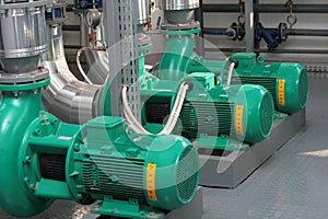 Pumps in boiler-house