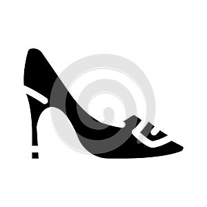 pumps and slingbacks glyph icon vector illustration photo