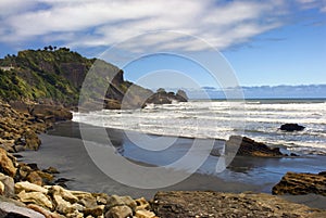 Punakaiki beach, West Coast, South Island, New Zealand