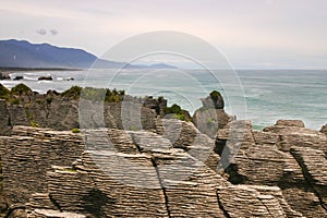 Punakaiki or Pancake Rocks, West Coast, New Zealand