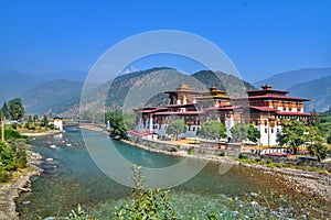 Punakha Dzong Monastery or Pungthang Dewachen Phodrang