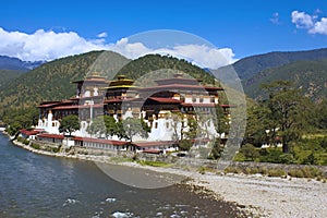 Punakha Monastery in Bhutan Asia