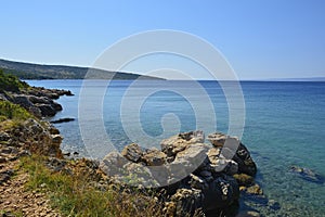 Punat Coastal Path on Krk, Croatia