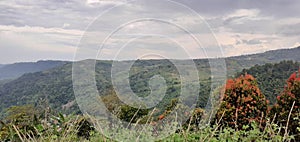 Puncak dua Indonesi hill view