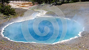Punch Bowl spring - Hot spring in Yellowstone photo