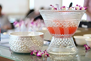 Punch Bowl on the table