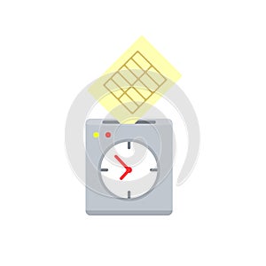 Punch clock icon