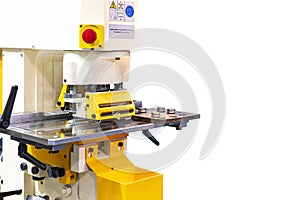 Punch and die system with roller feed of hydraulic punching and shearing machine for cutting hole sheet metal of manufacturing