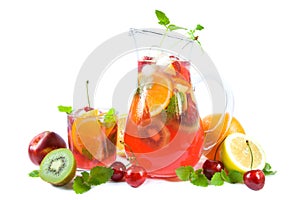 Punch with fruits photo