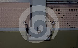 The punched card of an old device