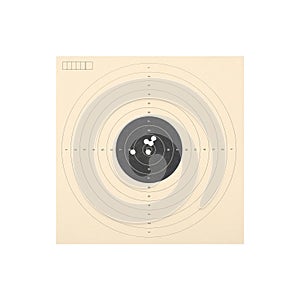 Punched target for bullet shooting