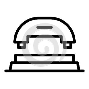 Puncher front view icon, outline style