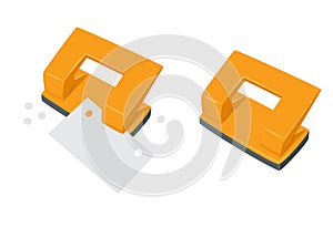 Punches pierce paper