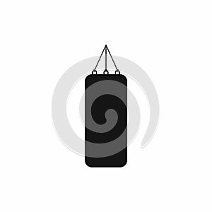 Punching bag for boxing icon, simple style