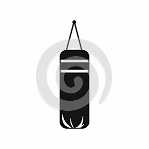 Punching bag for boxing icon, simple style