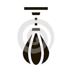 Punching Bag Icon Vector Glyph Illustration