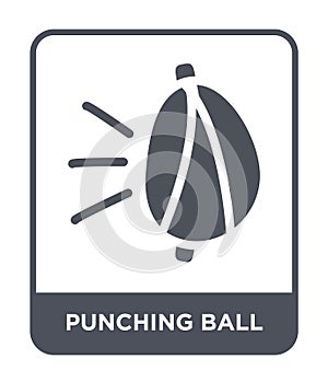 punching ball icon in trendy design style. punching ball icon isolated on white background. punching ball vector icon simple and