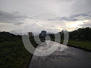 Pune River View From Garware Bridge