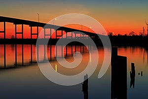 Pungo Ferry Bridge Sunset