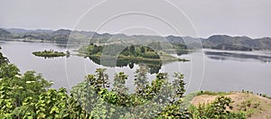 The punishment island on lake Mutanda, it is said that on this island , women who got pregnant out of wedlock were left to starve. photo