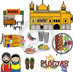 Punjab Vector icons