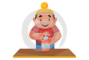 Punjabi Boy Vector Cartoon Illustration