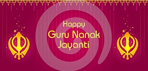 Punjabi festival Guru Nanak Jayanti celebrating birthday of tenth guru and founder of Sikhism, Baba Nanak