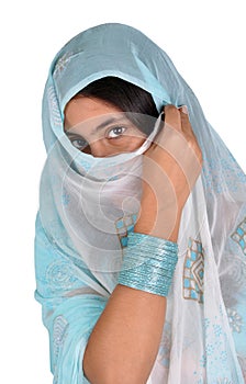 Punjabi girl in muslim pose