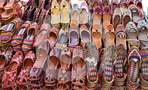 Punjabi jutti in an indian market